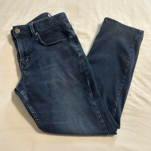 Marc Anthony Mens Slim Fit Dark Wash Indigo Stretch Denim Jeans 34x30